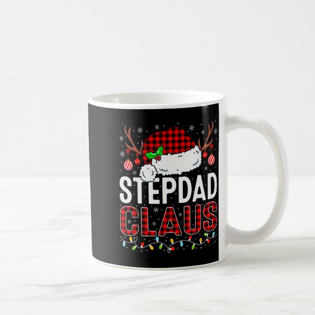 Mug Christmas Lights Stepdad Claus Family Matching Xma (Droite)
