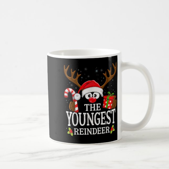 Mug Christmas Matching The Youngest Reindeer Family ,  (Droite)