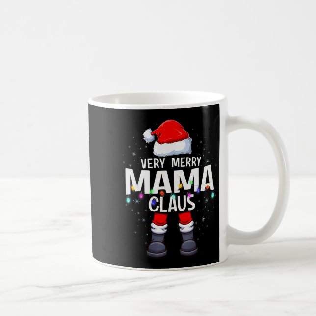 Mug Christmas Matching Very Merry Mama Claus Pjs  (Droite)