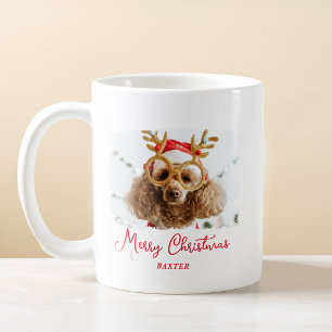 Mug Christmas mignon animal de compagnie drôle Chien c