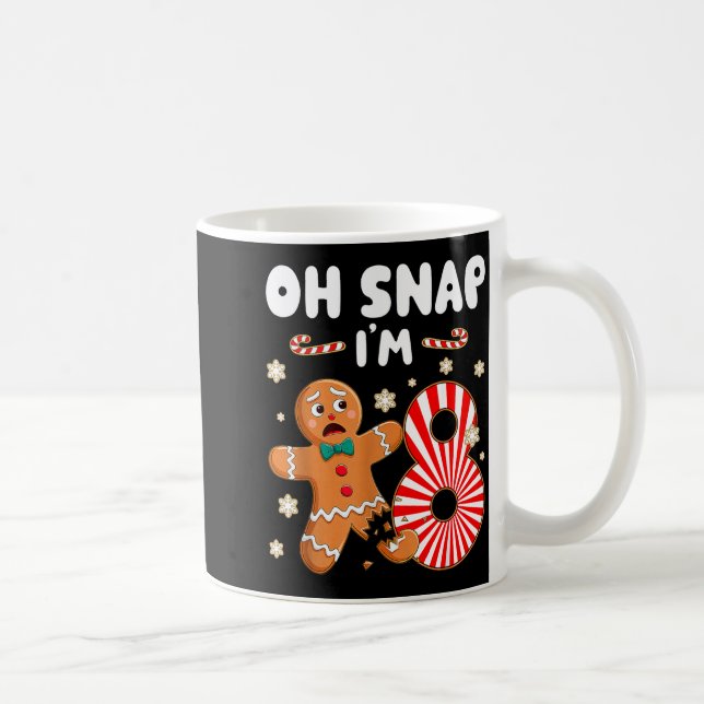 Mug Christmas Oh Snap 8 Year Old Gingerbread Man 8th B (Droite)