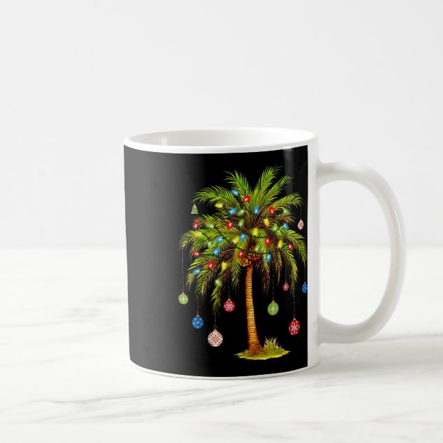 Mug Christmas Palm Tree Light Hawaiian Tropical Xmas 1 (Droite)