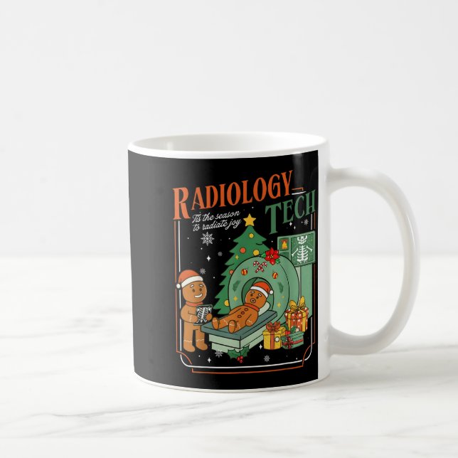 Mug Christmas Radiology Tech Funny Gingerbread Man Rad (Droite)