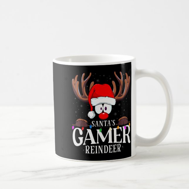 Mug Christmas Santa's Gamer Reindeer Matching X-mas  (Droite)