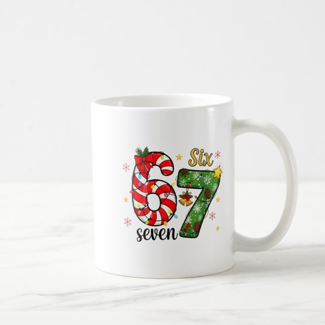 Mug Christmas Six Seven Funny Trendy 6 7 Viral Meme  (Droite)