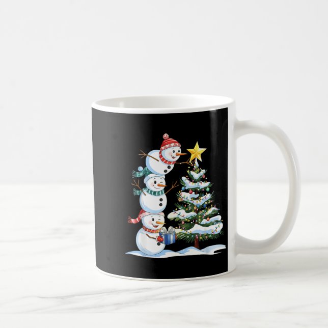 Mug Christmas Snowman Christmas Tree Funny Snowman Lov (Droite)