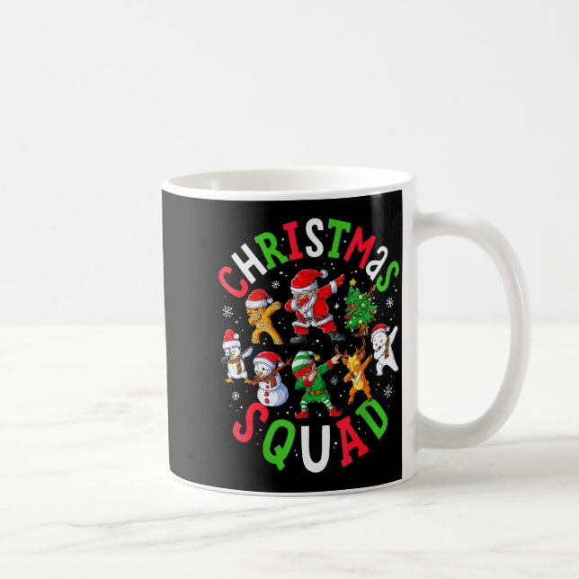 Mug Christmas Squad Santa Dabbing Elf Family Matching  (Droite)