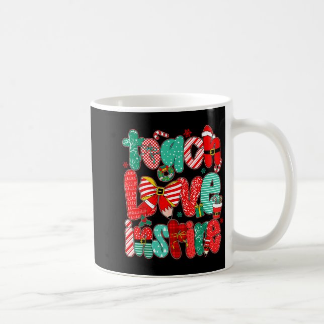 Mug Christmas Teacher Teach Love Insre Xmas Vibes  (Droite)