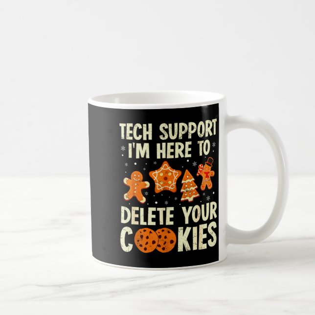 Mug Christmas Tech Suprt Here To Delete Cookies Xmas M (Droite)