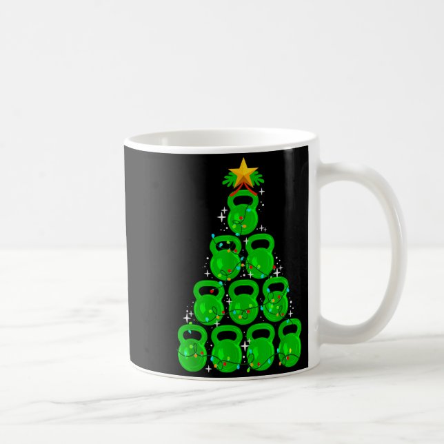 Mug Christmas Tree Kettlebell Xmas Gym Workout Fitness (Droite)