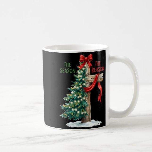 Mug Christmas Tree The Season Jesus Cross The Reason X (Droite)