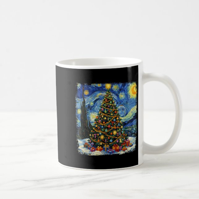 Mug Christmas Tree Van Gogh Starry Night Christmas 202 (Droite)