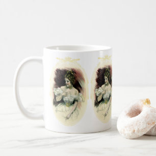 Mug Christy Girl vintage, portrait de mariage antique