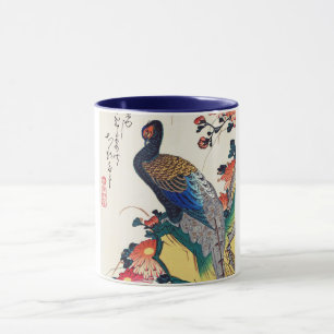 Mug Chrysanthèmes et faisans, Hiroshige, Ukiyo-e