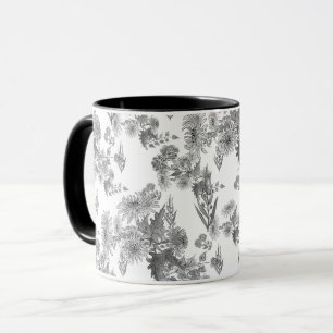 Mug Chrysanthèmes Lilac, boue aquarelle