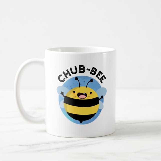 Mug Chub-bee Funny Chubby Bee Pun (Gauche)