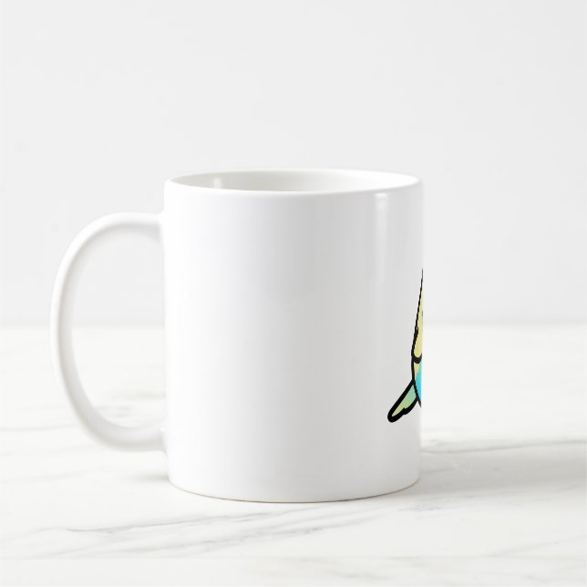 Mug Chubby Rainbow Spangle Budgie Homme (Gauche)