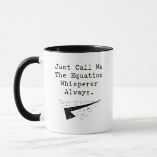 Mug Chuchoteur d'équations Génie des maths Résolveur d