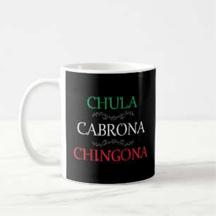 Mug Chula Cabrona Chingona Chemise Mexicaine Mujer M