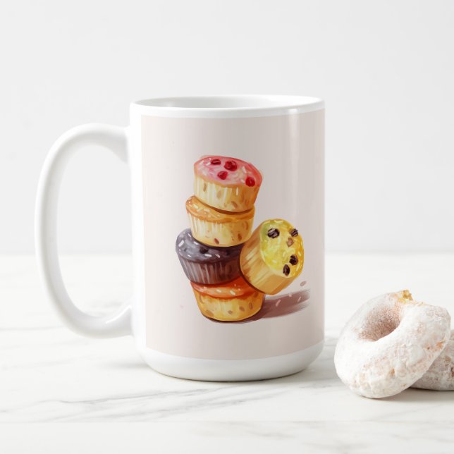 Mug Chute de la tour Muffin (Avec donut)