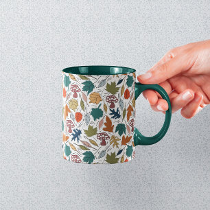 Mug Chute des champignons Feuille colorés