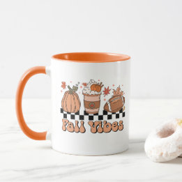 Mug Chute Vibes Mug, Saison Citrouille, Retro Fall Doo
