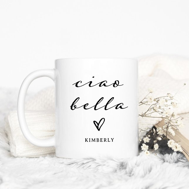 Mug Ciao Bella | Script moderne italien avec coeur (Créateur téléchargé)