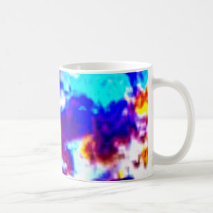 Mug Ciel artistique bleu, orange et jaune