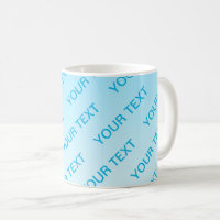 Ciel bleu (couleur changeable) Motif Ombre et text