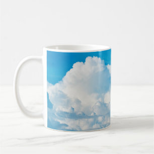 Mug Ciel bleu nuages arrière - plans blanc