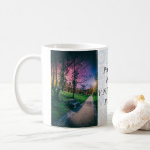 Mug Ciel nocturne magique dans un parc avec ciel color