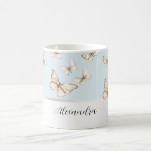 Mug Cieux bleus et papillons