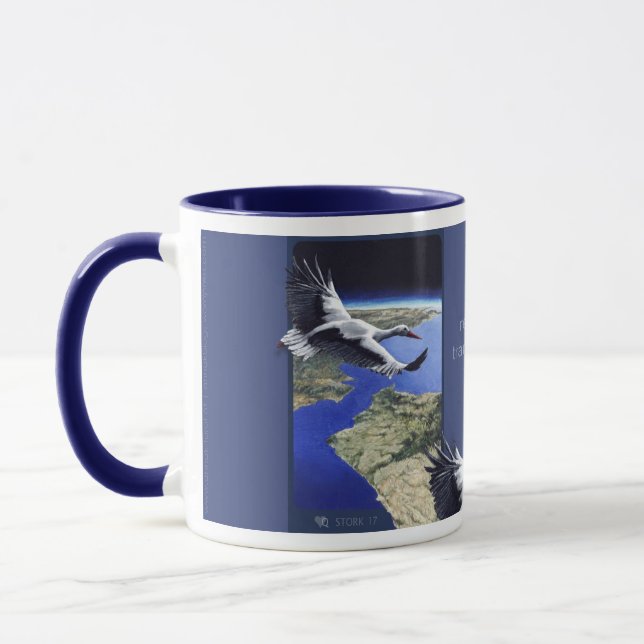 Mug Cigogne [désir de transformation de répétition] (Gauche)