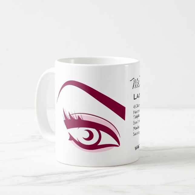 Mug cils longs de l'oeil pourpre Icône d'extension Las (Devant gauche)