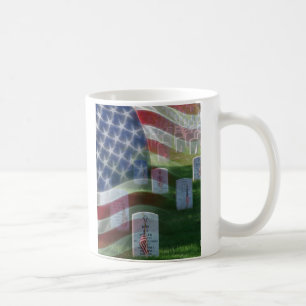 Mug Cimetière national d'Arlington, drapeau américai