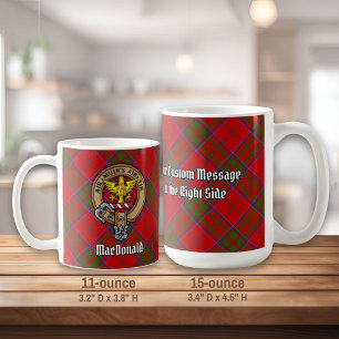Mug Cimier des MacDonald de Keppoch sur tartan