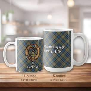 Mug Cimier du clan MacLellan sur tartan ancien