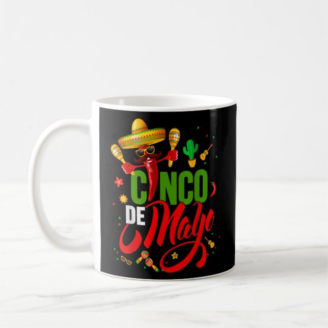 Mug Cinco De Mayo pour les hommes femmes enfants Fiest (Gauche)