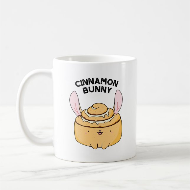 Mug Cinnamon Bunny Funny Cinnamon Bun Pun (Gauche)