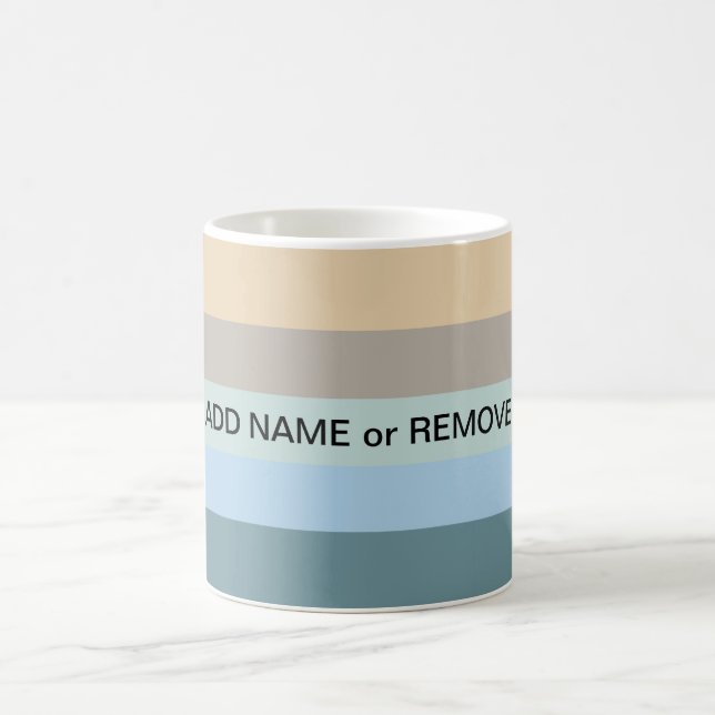Mug Cinq Couleurs - Sable Brown Bleu Beige Turquoise (Centre)
