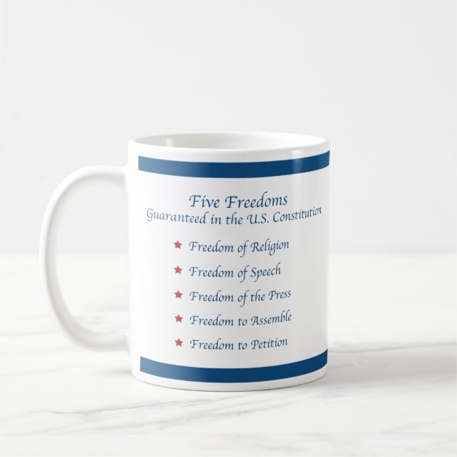 Mug Cinq libertés (Gauche)