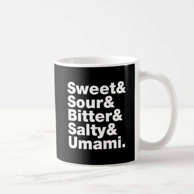Mug Cinq saveurs de base (Droite)