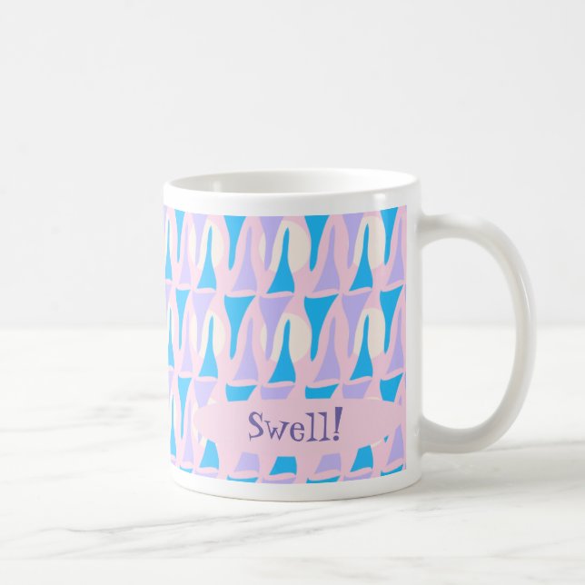 Mug Cinquante Funky Custom Swanky Kitsch Motif amusant (Droite)