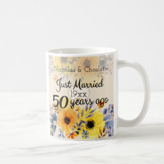 Mug cinquantième Anniversaire de mariage d'or