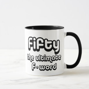 Mug cinquantième cadeaux d'anniversaire - cinquante,