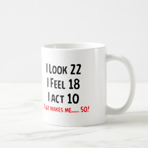 Mug Cinquantième conception unique drôle