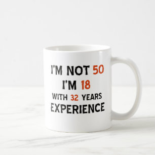Mug cinquantième conceptions d'anniversaire