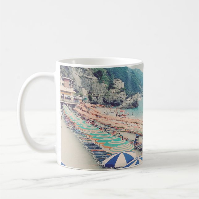 Mug Cinque Terre Italie Plage amusante Pittoresque Voy (Gauche)