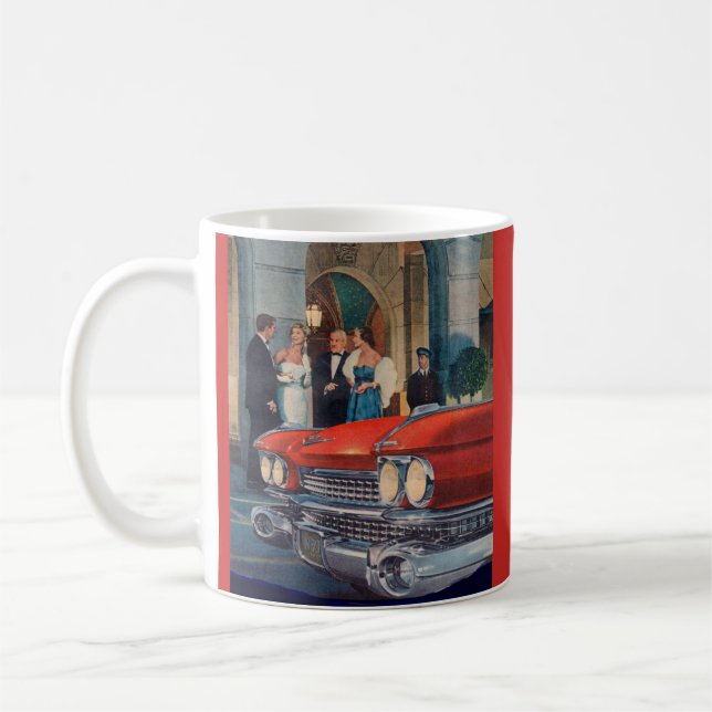 Mug circa le gril de Cadillac de 1960 rouges (Gauche)