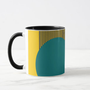 Mug Circle et lignes modernes du milieu du siècle 